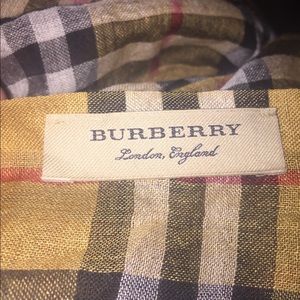 Burberry Vintage Check Lightweight Wool Silk Scarf